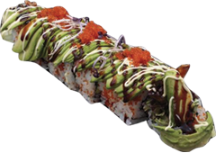 RS16. Tempura Avocado Dragon Roll 4 St